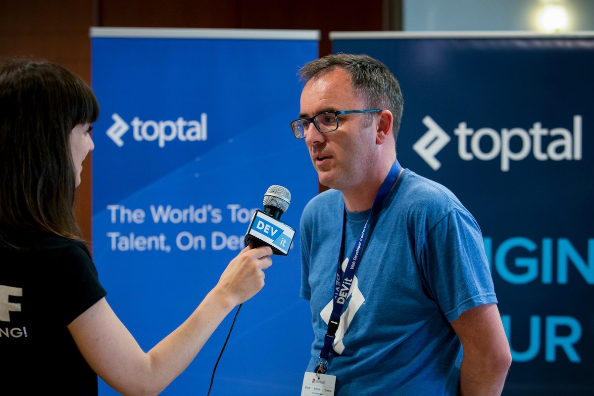 Interview at Toptal DEVit conference